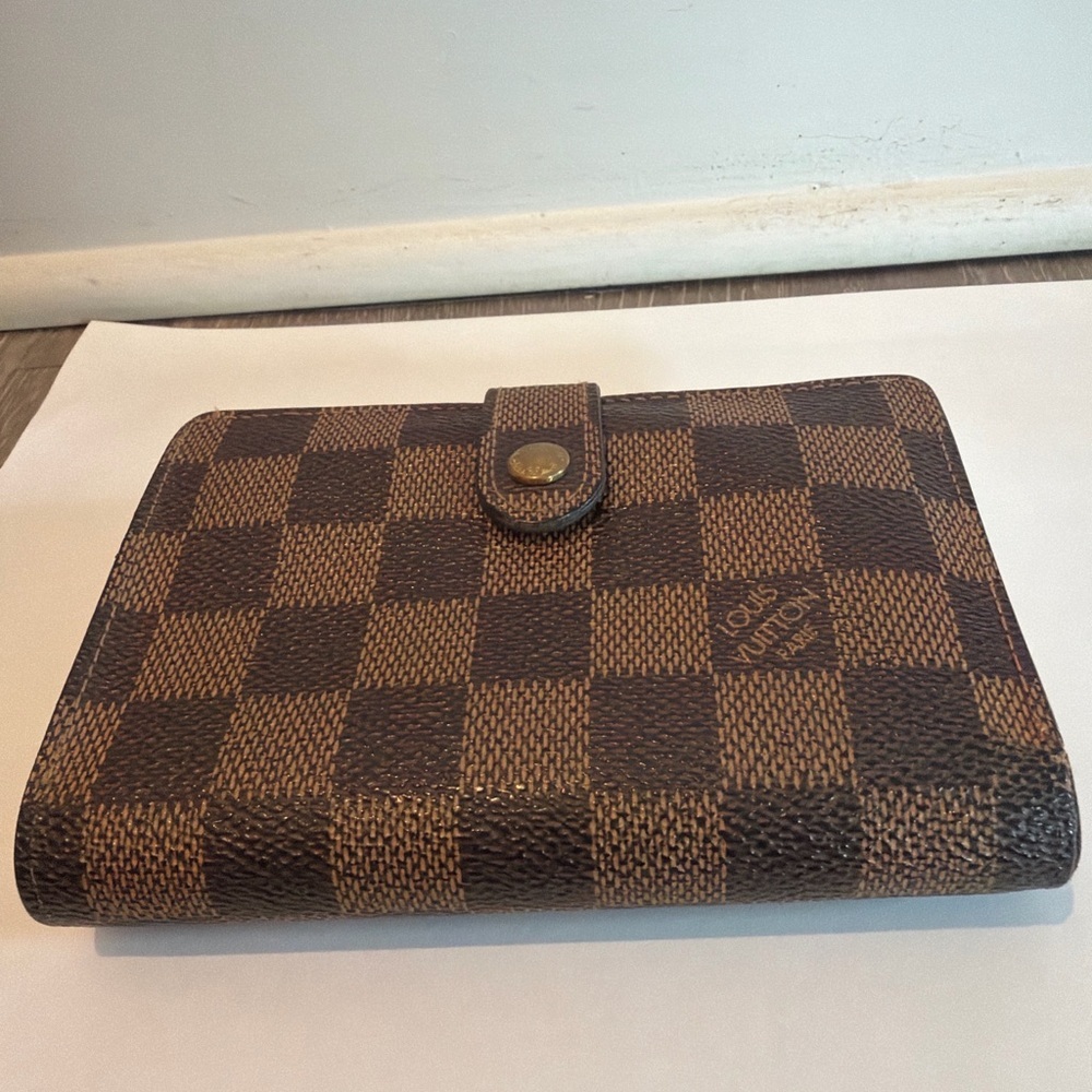 Authentic Louis Vuitton Damier Ebene French Purse Wallet - Picture 2 of 10